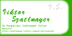 viktor szatlmayer business card
